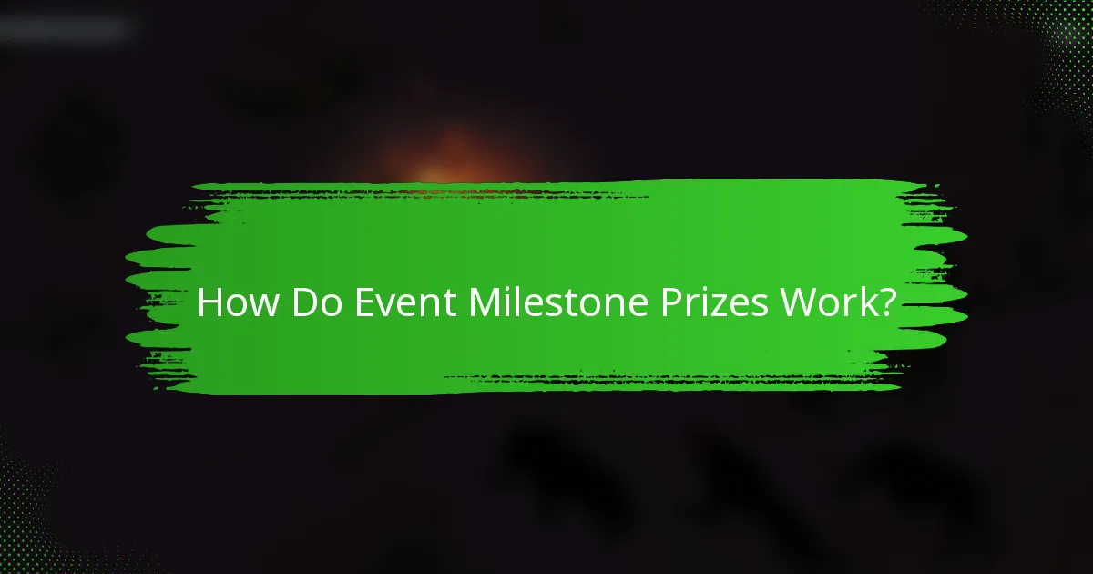 How Do Event Milestone Prizes Work?